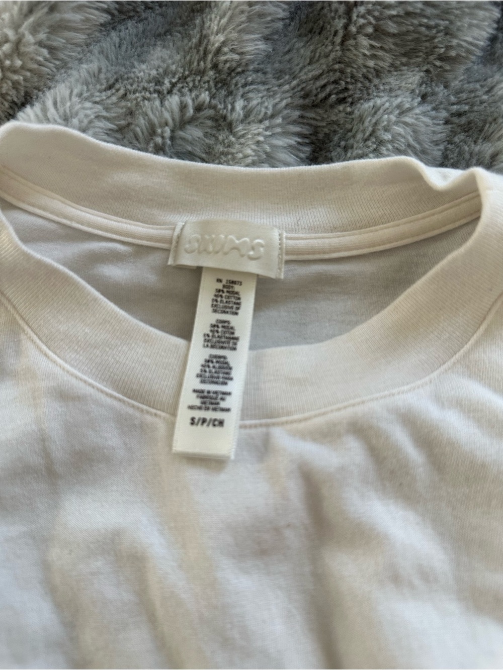 SKIMS Long Sleeve Tee in White